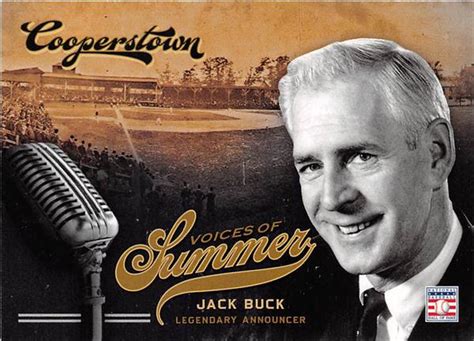 Jack Buck baseball card (Broadcaster St Louis Cardinals) 2012 ...