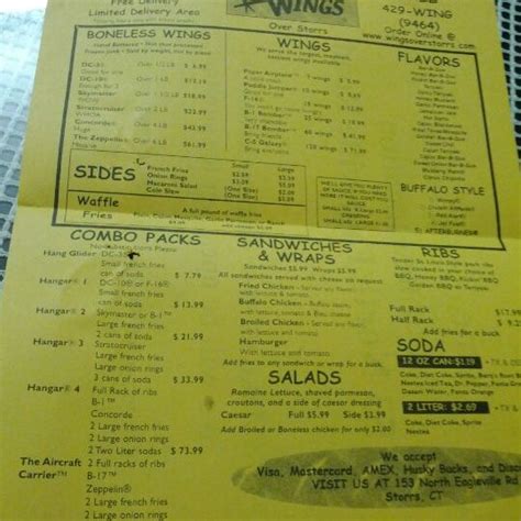 Wings Over Storrs - 153 N Eagleville Rd