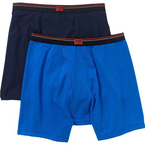 Men's Long Leg Boxer Briefs, 2-Pack - Walmart.com