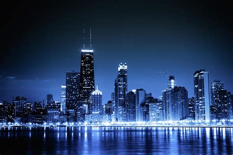 Chicago Skyline By Night #3 Photograph by Pawel.gaul - Pixels