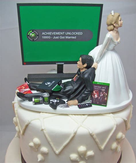 These Gamer Wedding Cake Toppers Are For Brides Marrying Video Game Addicts