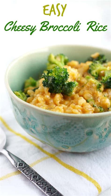 Easy Cheesy Broccoli Rice. - The Pretty Bee