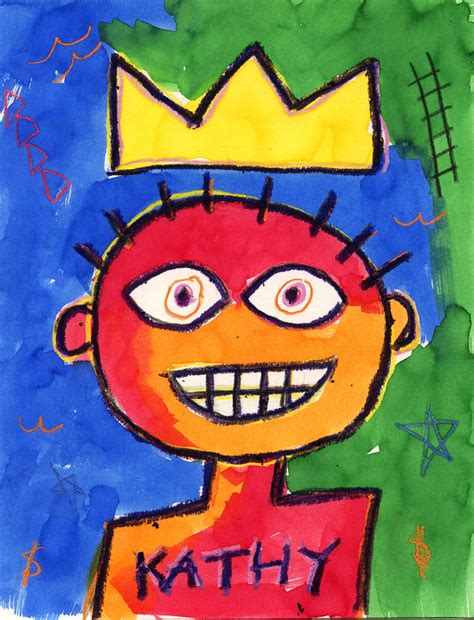 Easy Jean-Michel Basquiat Art Project for Kids Tutorial and Coloring ...