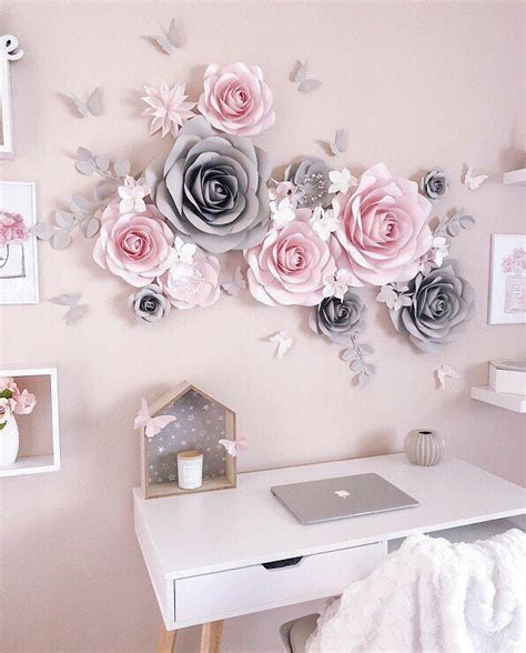 Nursery Paper Flower Nursery Wall Decor Paper Flowers Wall - Etsy Australia