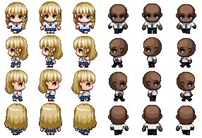 School Summer Uniforms (my first work in pixel art, by the way) | RPG ...