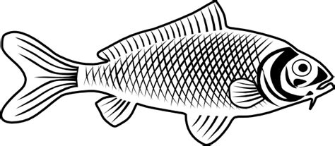 simple fish clipart black and white - Clip Art Library