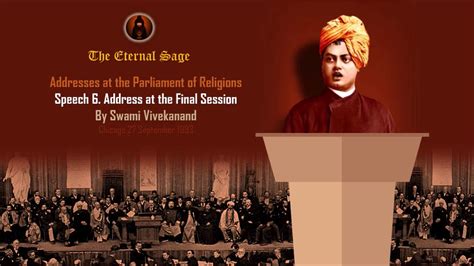 Swami Vivekanand Speech At Chicago - Speech - 6 - YouTube