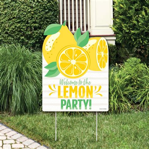 Big Dot of Happiness So Fresh - Lemon - Party Decorations - Citrus ...