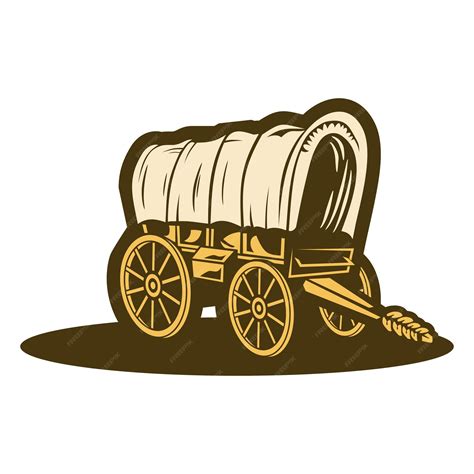 Premium Vector | Vector illustration classic wagon for logo template or ...