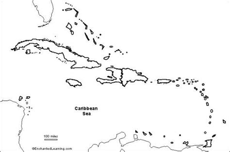 Blank Map Of The Caribbean ~ Source of MAP