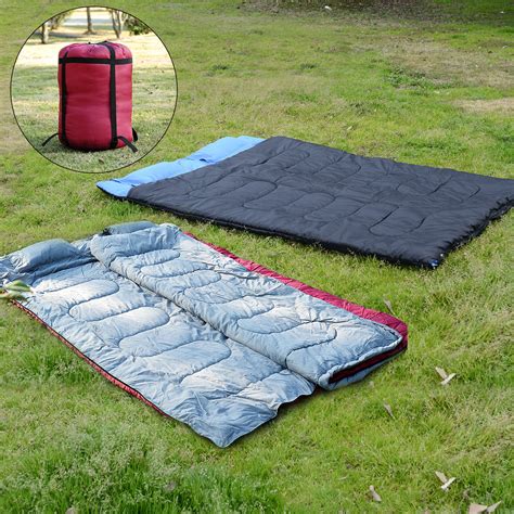 Outdoor Camping Travel Warm Double Sleeping Bag Camp Adult Cozy | eBay