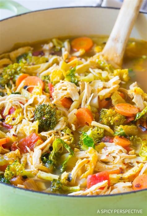 Detox Southwest Chicken Soup Recipe (Video) - A Spicy Perspective