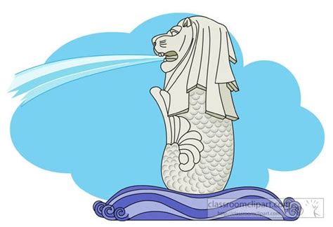 Merlion singapore, Singapore art, Merlion singapore drawing easy