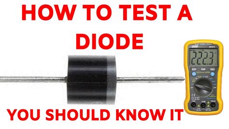 How to Test a Diode with Multimeter Diode Test Bad or Good - YouTube