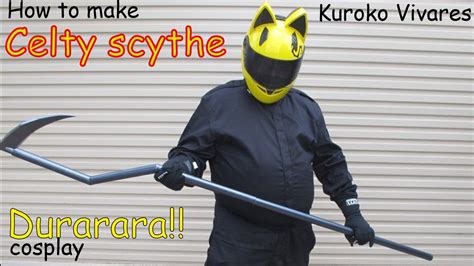 Crafting Durarara!! Celty cosplay scythe WIP - YouTube