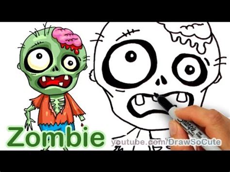 How To Draw Cartoon Zombies - Constructiongrab Moonlightchai