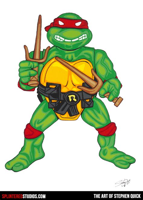 Teenage Mutant Ninja Turtles Toy Painting - Raphael Figure Art - The ...