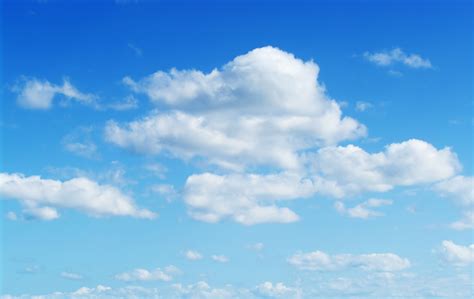 Fluffy cloud texture from a perfect cloudy blue sky - http://www ...