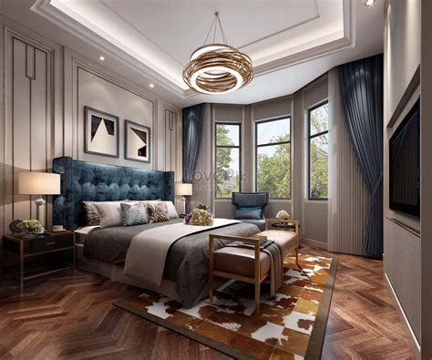 Interior Design Effect Map Of European Style Bedroom Picture And HD ...