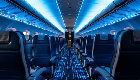 Premium AI Image | Airplane cabin interior design