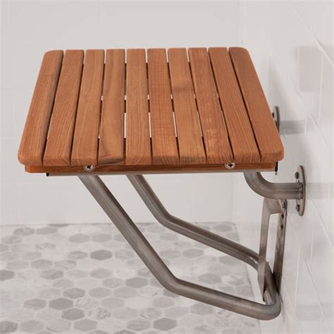 26" Wide Teak ADA Wall Mount Shower Bench Seat – Teakworks4u