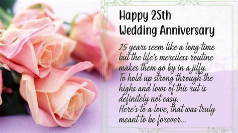 Happy 25th Anniversary Wishes for Wedding – Messages, Quotes, Status ...