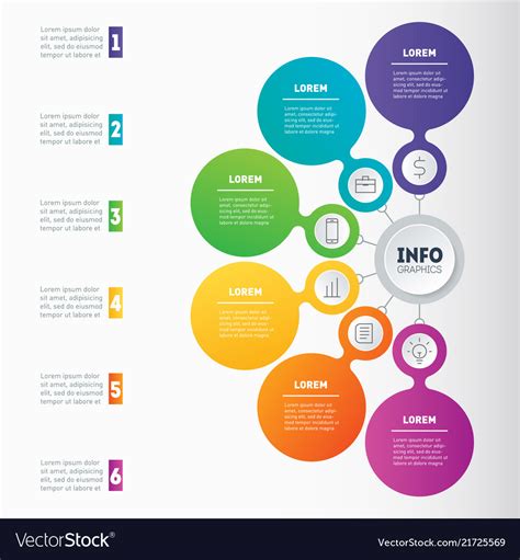 Infographic template of technology or education Vector Image