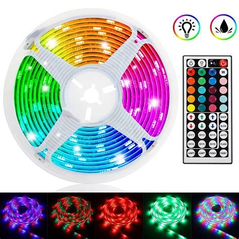 TSV LED Strip Lights, 16.4ft 5M RGB Color Changing LED Lights Strip ...