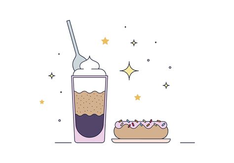 Free Coffee And Donuts Vector 158845 Vector Art at Vecteezy