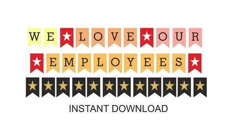 Employee Appreciation Day Banner Printable / Printable - Etsy ...