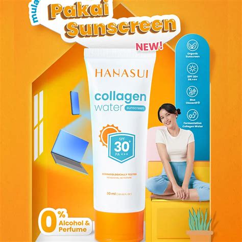 Hanasui Collagen Water Sunscreen SPF30 - Raena Beauty | Platform ...