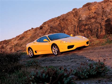 Yellow Ferrari 360 Modena Wallpaper | Urban Art Wallpaper