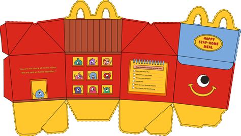 Happy Stay-Home Meal! McDonald's Happy Meal Box Design :: Behance