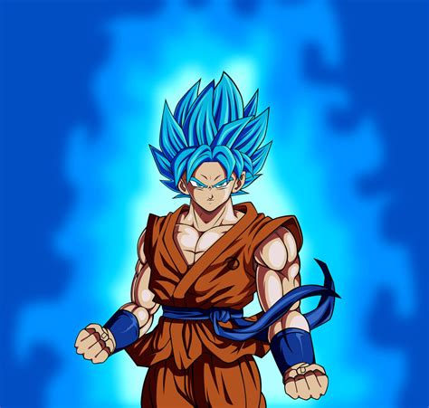 Goku Super Saiyan Blue by penandpaper64 on DeviantArt