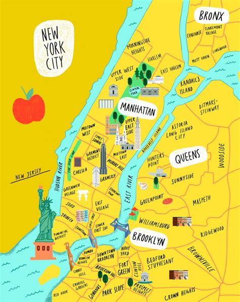 A Map Of New York City - Agnese Latashia