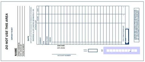 3 Bank Deposit Slip Templates - Word Excel Formats