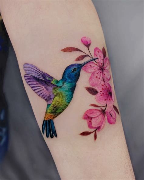 11+ Hummingbird Tattoo With Flowers That Will Blow Your Mind!