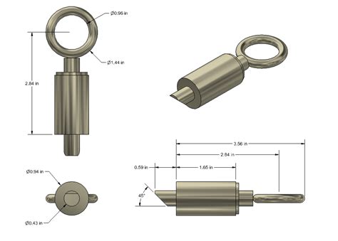 MH-VIE-FR-S-R Spring Loaded Latch, Maxum Hardware