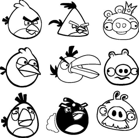 angry bird personajes dibujos para colorear - Dibujalandia