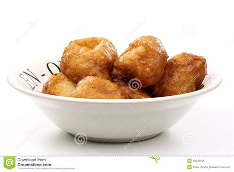 Powdered Dutch oliebollen stock image. Image of seasonal - 12349105