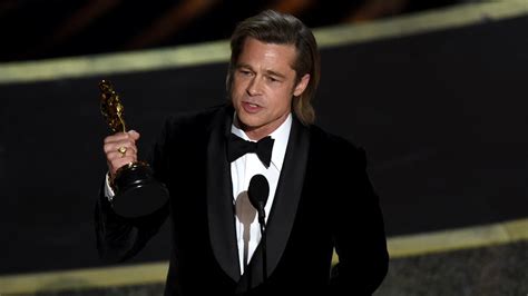 Oscars 2020: Brad Pitt talks impeachment trial in Academy Awards ...