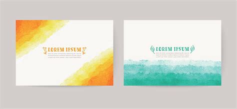 watercolor vector background template for card 16273487 Vector Art at ...