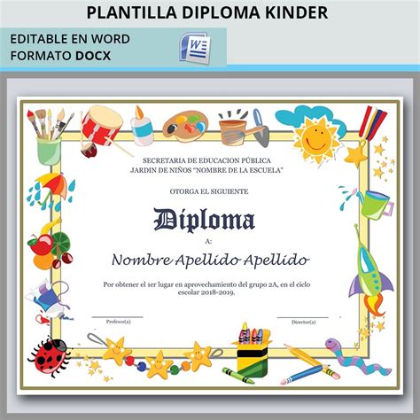 Plantillas De Diplomas Para Editar E Imprimir Gratis Pdf Y Word ...