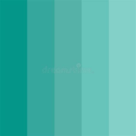 Aqua Color Palette Vector Template Stock Vector - Illustration of ...