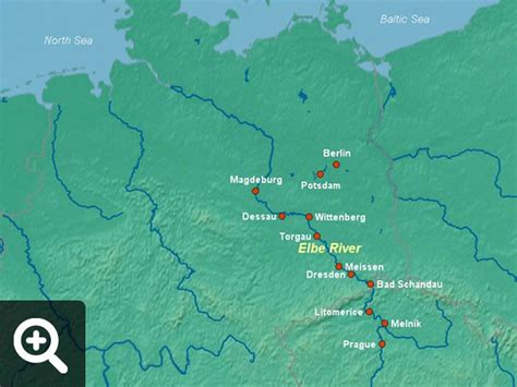 Elbe River Map