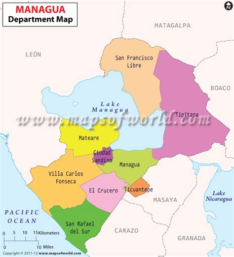 Managua Department Map