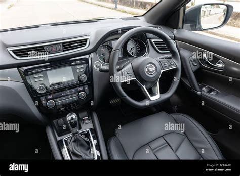 Hong Kong, China Jan 21, 2020 : Nissan Qashqai 2020 Interior Jan 21 ...