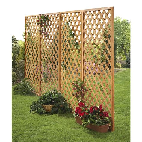 2 Wooden Garden Fence Panels - 131146, Patio Furniture at Sportsman's Guide