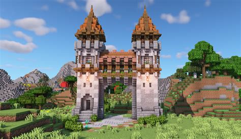 Here's a medieval gate tower I built : Minecraftbuilds | Minecraft ...