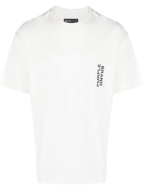 Purple Brand logo-print T-shirt - Farfetch